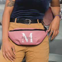 Personaliseer Monogram Initiaal Naam Roze