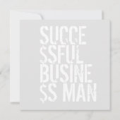 Personaliseer Monogram Trendy Goud Patroon Succes Kaart (Achterkant)