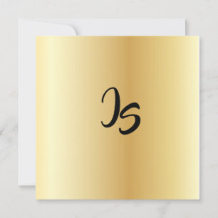 Personaliseer Monogram Trendy Goud Patroon Succes Kaart