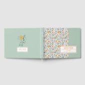 Personaliseer mooi botanisch bloemmotief gastenboek (Volledig)