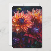 PERSONALISEER: Mooie Levendige Bloemen Kaart (Achterkant)