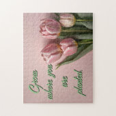 Personaliseer Motivatie voorjaarstulpen Legpuzzel (Verticaal)