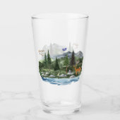 Personaliseer Mountain High Wildlife Glas (Voorkant)