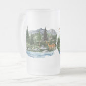 Personaliseer Mountain High Wildlife Matglas Bierpul (Voorkant links)