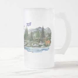 Personaliseer Mountain High Wildlife Matglas Bierpul