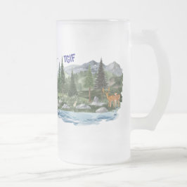 Personaliseer Mountain High Wildlife Matglas Bierpul