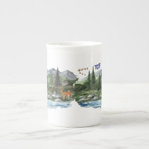 Personaliseer Mountain High Wildlife Porselein Kop