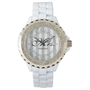 Personaliseer Mrs. Wife bruid Klik voor aangepaste Horloge