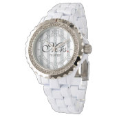 Personaliseer Mrs. Wife bruid Klik voor aangepaste Horloge (Gekanteld)