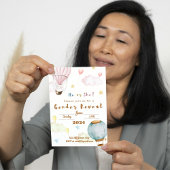 Personaliseer naam 2024 Geslacht onthullen Feestdagenkaart