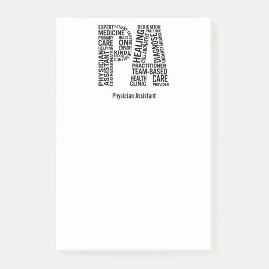 Personaliseer Naam Artsenassistent PA Post-it® Notes (Voorkant)