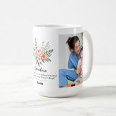 Personaliseer Naam Bloem Bloem Granma Gift Combo Koffiemok (Voorkant rechts)