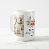 Personaliseer Naam Bloem Bloem Granma Gift Combo Koffiemok (Voorkant links)