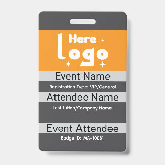 Personaliseer naam conferentiedeelnemer badge