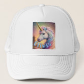 Personaliseer Naam & Eenhoorn afbeelding Trucker Pet (Voorkant)