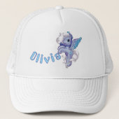 Personaliseer Naam & Eenhoorn afbeelding Trucker Pet (Voorkant)