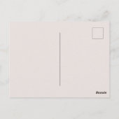 Personaliseer Naam en Gelegenheid Lady wandelpoede Briefkaart (Achterkant)