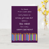 Personaliseer naam en leeftijd Leuke verjaardagsgr Kaart (Gele Bloem)