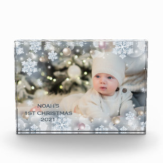 Personaliseer Naam & Foto Baby's Eerste Kerstmis 8