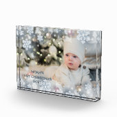 Personaliseer Naam & Foto Baby's Eerste Kerstmis 8 (Rechts)