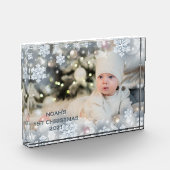 Personaliseer Naam & Foto Baby's Eerste Kerstmis 8 (Links)