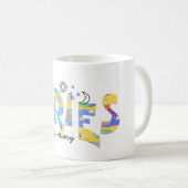 Personaliseer naam-Fun ARIES Birthday Zodiac Mok (Voorkant rechts)