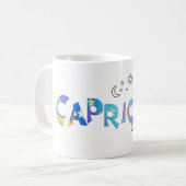 Personaliseer naam-Fun CAPRICORN Birthday Zodiac M Koffiemok (Voorkant links)