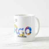 Personaliseer naam-Fun VIRGO Birthday Zodiac Mok (Voorkant rechts)