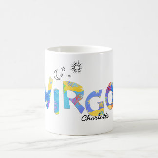 Personaliseer naam-Fun VIRGO Birthday Zodiac Mok