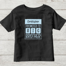 Personaliseer naam grote broer blauw