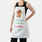 Personaliseer Naam Kerst Keuken Schort (Insitu)