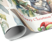 Personaliseer Naam Kerst Koala in gumtree Cadeaupapier (Rol Hoek)