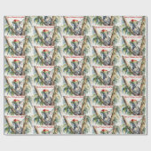 Personaliseer Naam Kerst Koala in gumtree Cadeaupapier (Vlak)