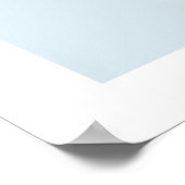 Personaliseer Naam Kind Speelkamer Jongen Pastelbl Poster (Hoek)