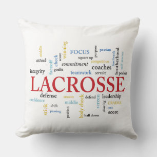 Personaliseer Naam Lacrosse Coach Bedankingswoorde Kussen