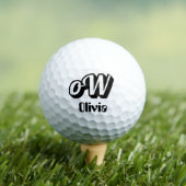 Personaliseer naam met monogram golfballen (Insitu Shirt)