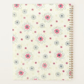 Personaliseer naam ongedateerde bloemplanner planner (Achterkant)