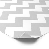 personaliseer naam op chevron patroon poster (Hoek)