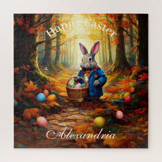Personaliseer Naam Peter Easter Eggs Basket Legpuzzel (Verticaal)