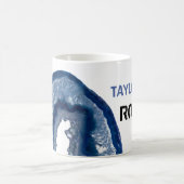 * Personaliseer NAAM ROCKS Crystals Geode Agaat Koffiemok (Center)