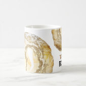 *~* Personaliseer NAAM ROCKS Geel Goud Glitter Koffiemok (Center)