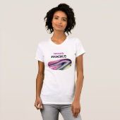 *~* Personaliseer naam - Rocks Lapidary Agaat Ston T-shirt (Voorkant volledig)