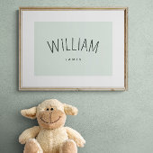 Personaliseer Naam Speelkamer Decor Geslachtsneutr Poster