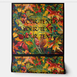 Personaliseer Naam Tekst Bloemen Vallen Kleuren Behang