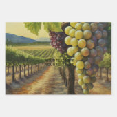 Personaliseer Naam Tekst Napa Valley Wijngaard Inpakpapier Vel (Voorkant 2)