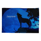 Personaliseer namen Wolf Kussensloop (Achterkant-Links)