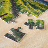 Personaliseer Napa Valley Art Travel Hete Luchtbal Legpuzzel (Zijkant)