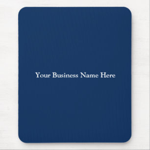 Personaliseer Navy Blue White Business Corporate Muismat