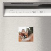 Personaliseer nieuwe moeder met de naam van baby e magneet (Insitu (Vaatwasser))