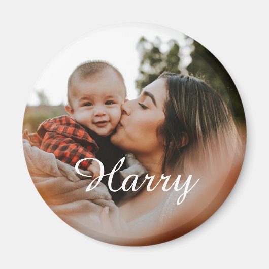 Personaliseer nieuwe moeder met de naam van baby e magneet (Voorkant)